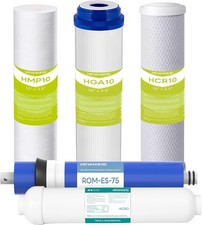 5-Stage 75 GPD RO Filter SetFits 10" Under Sink Systems