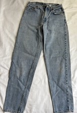 Vintage Levis 550 Jeans Mens 28x32 Made in USA Relaxed Fit Medium Wash Taper
