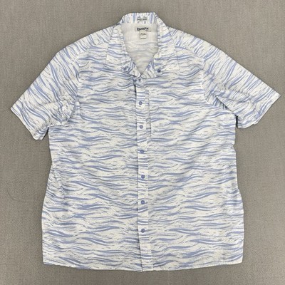 Duluth Untucked Shirt Mens 2XLT Tall Vented Performance Fishing Snap Beach Pool