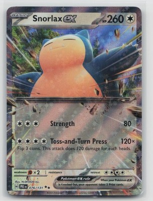 Snorlax ex 076/131 PRE Holo NM/LP