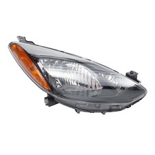 2011-2014 Mazda 2 Front Right Halogen Headlight Clear Lens Black Housing