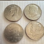 Kennedy Half Dollar 50C Lot of 4 Mixed Years/Mints Business Strike Clad — photo 1