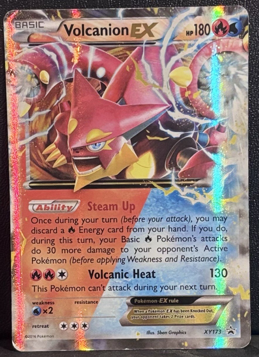 Pokémon Volcanion EX Ultra Rare Holo 26/114 XY Steam Siege Lightly Played