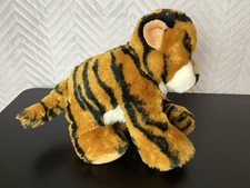 Toys R Us ANIMAL ALLEY TIGER Stuffed Animal Plush Vintage Cute Wild Small