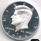 2006 S Kennedy Silver Proof Half Dollar , Gem Proof Cameo