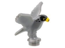 LEGO Bird, Falcon with Black Head, Yellow Eye...