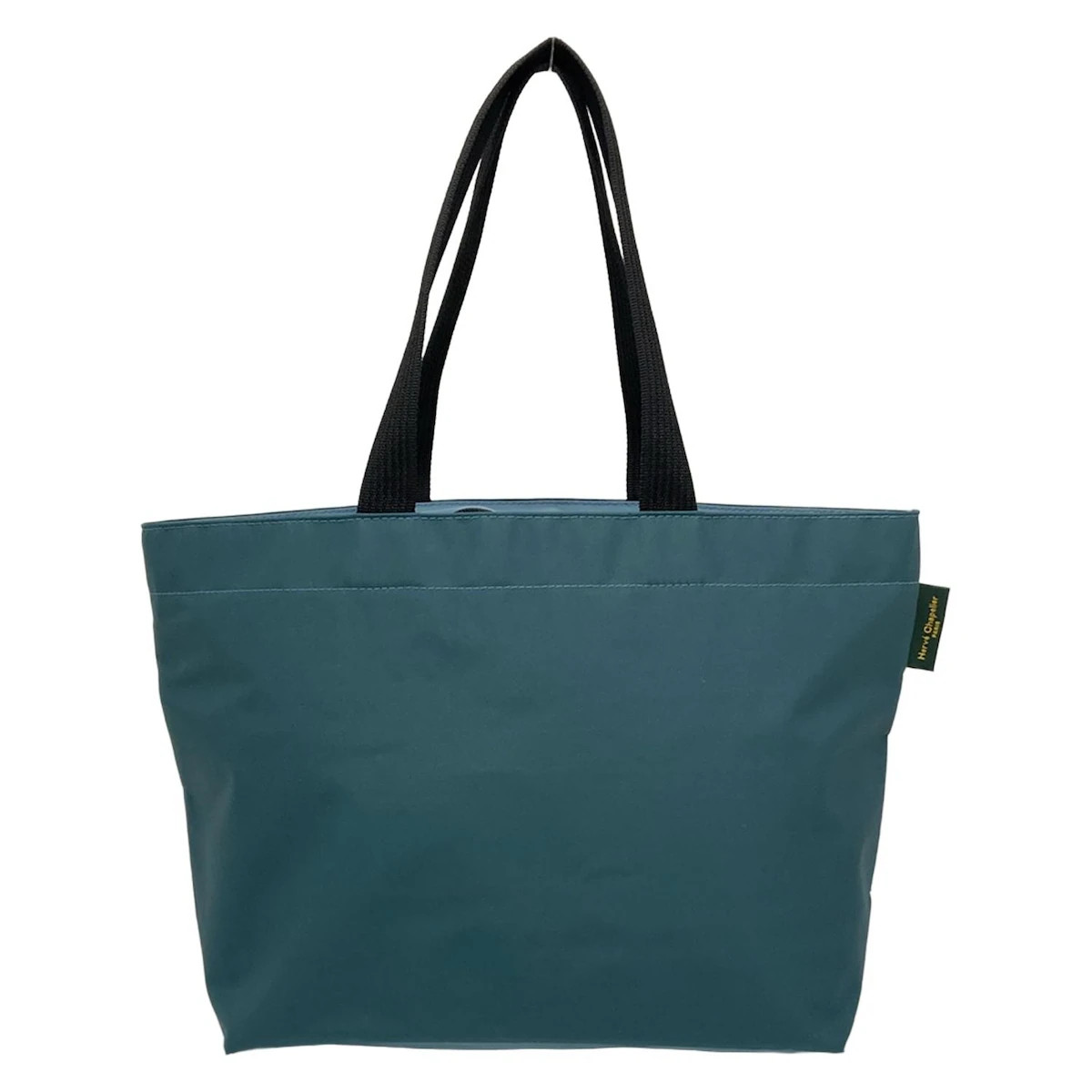 Herve ChapelierXL 舟型 グリーンネイビー　ボストン Herve Chapelier Nylon Square Shoulder A4L - Blue Green Cordura