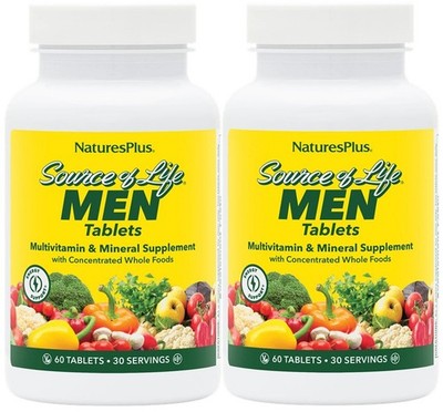 Nature's Plus Source of Life Men's Multivitamin 120 tablets (2 PACK)