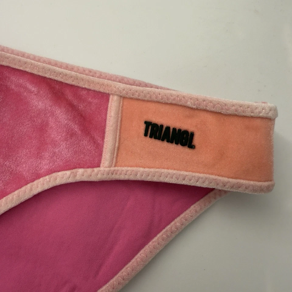 Triangl Bikini Bottom 100% Neoprene Pink Orange Size Extra Extra Small XXS Beach - Image 4 of 4
