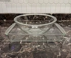 VTG Pyrex 232 Clear Glass 2 Qt.& Pyrex 325 2.5L Clear Glass Bowl Set Lot Bundle