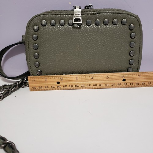 Steve Madden ELLIS Gray Phone Case Crossbody Hipster Purse 7"×7" - Picture 9 of 11
