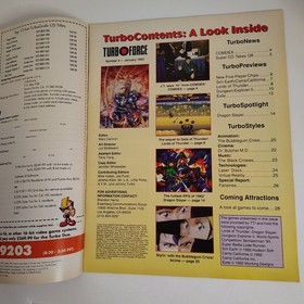 Turboforce Turbografx-CD System Game Magazine January 1993 Volume 3 Vintage