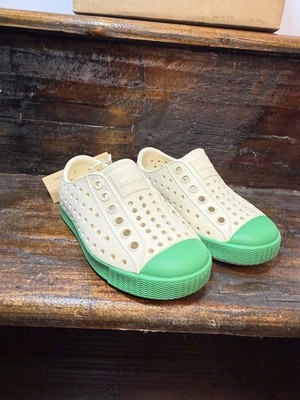 Native Jefferson Skip On Shoes Bone White/Picnic Green C6
