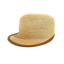 HERMES Rodeo Garance Newsboy cap Straw hat cap straw Beige Unused