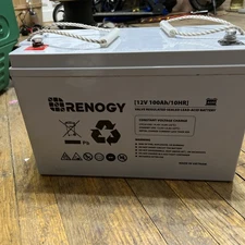 Renogy Deep Cycle AGM Battery 12 Volt 100Ah 1100A Max Discharge Current Off-Grid