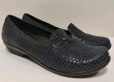 Dansko Olivia Slip On Shimmer Polka Dot Flat Loafers Blue EU 39 Size 8.5 - 9