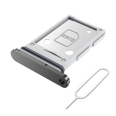 Dual-SIM-Kartenhalter für Samsung Galaxy S25 Edge - SIM-Tray - Schwarz