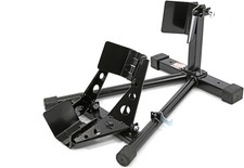 HBM Motorrad Radklemme Modell 1 Schwarz einfahrbar Vorderradklemme Motorradwippe