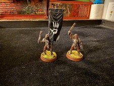 LOTR Games Workshop Uruk Hai Command Lot B METAL GW Hobbit Painted