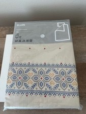 Ikea ELLEN Twin Duvet Quilt Cover Set Katarina Brieditis Cream Blue Red