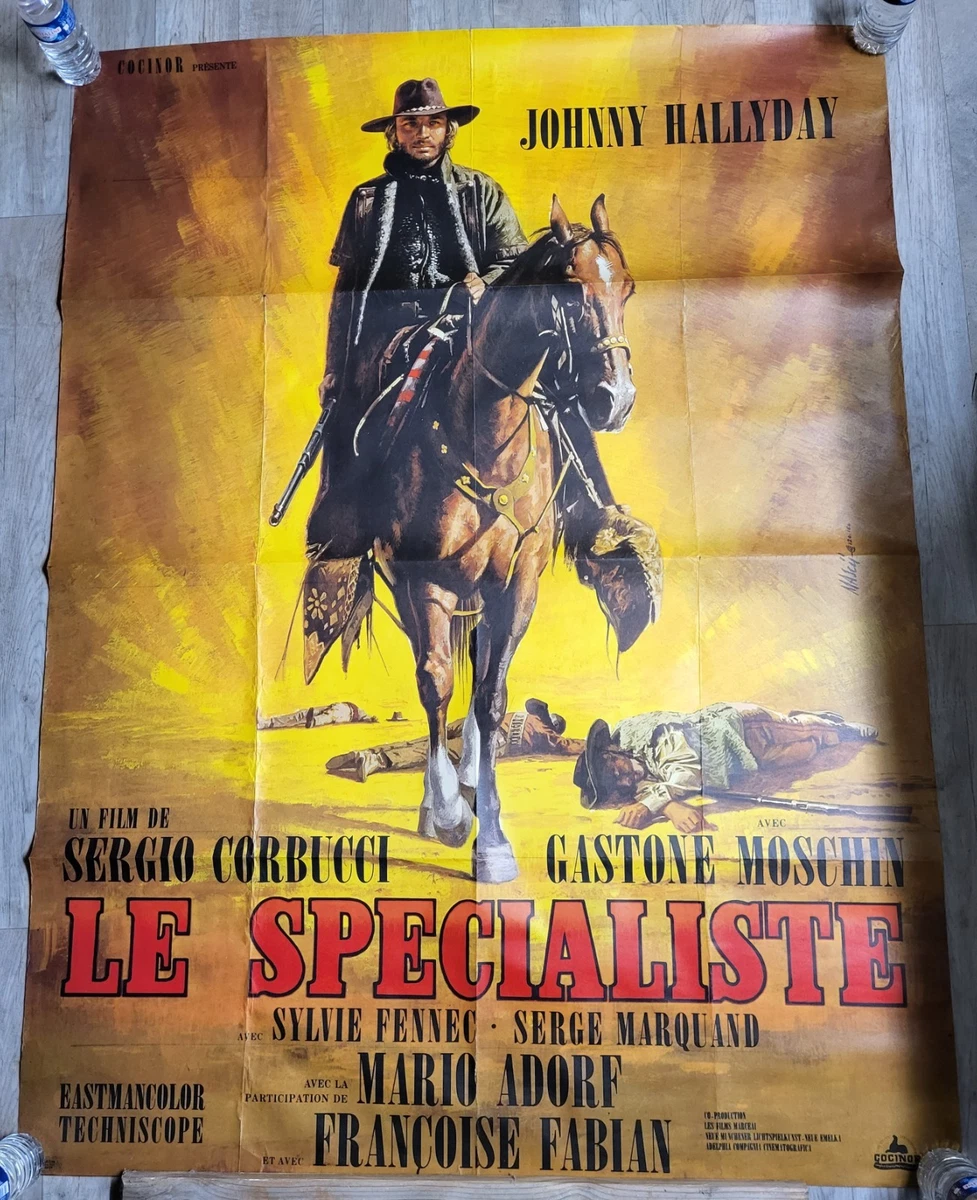 JOHNNY HALLYDAY Rtps - POSTER HQ 40x60cm d'une AFFICHE VINTAGE - UK
