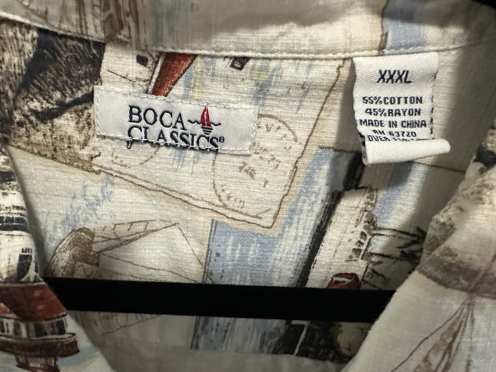 Boca Classics Original Button Down Shortsleeve Na… - image 2