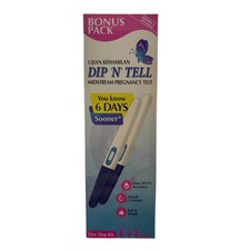 2x DIP N TELL MIDSTREAM PREGNANCY TEST 1 1 TEST  EXP: 2/2027 