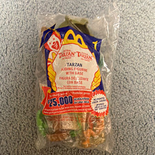 McDonald's Disney Tarzan Sliding Figure with Base Happy Meal Toy 2000