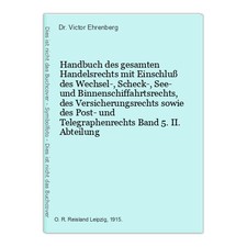 Handbuch des gesamten Handelsrechts mit Einsc...