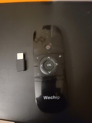 Wechip W1 2.4G Wireless Keyboard Air + Dongle FOR PARTS Charging Port Broken