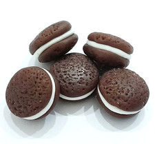 100 Dollhouse Miniature Chocolate Cookies Doll Mini Bakery Food Wholesale Lot