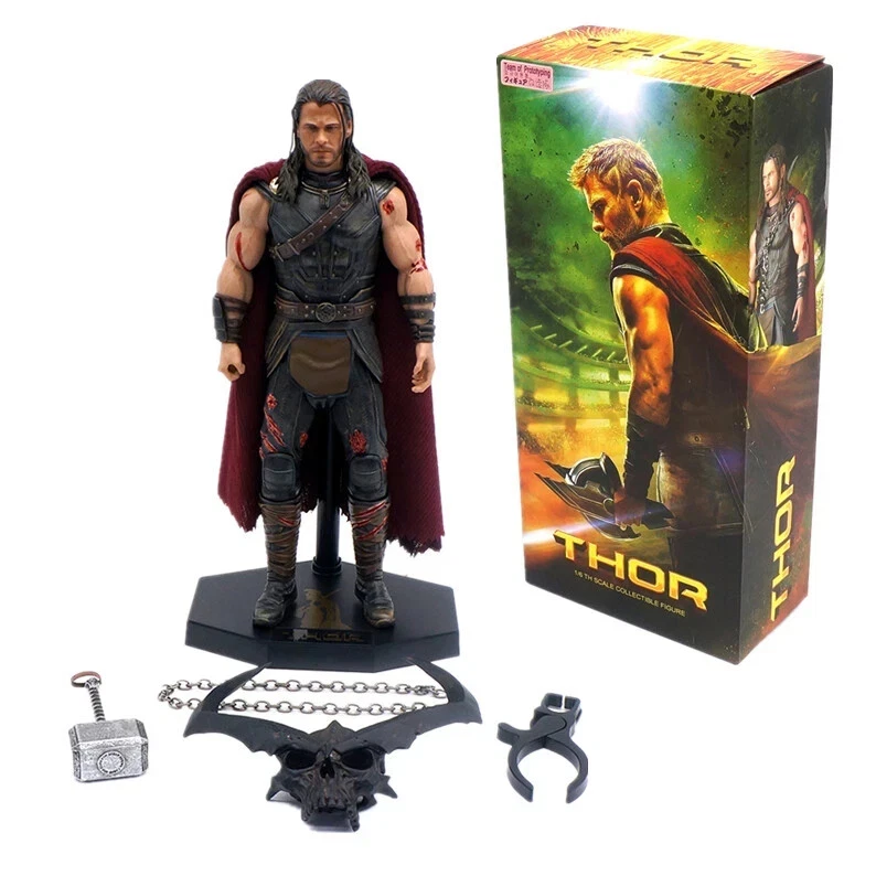 Ragnarok Thor with Surtur Skull & Chain Static Figure Toy 12.6 In Marvel New - Image 2 of 4