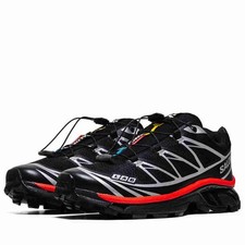 Salomon XT-6 Black Fiery Red Silver L47988200 Men Size