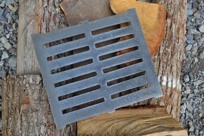 SEZAM 30 x 26 cm - rejilla de fundición rejilla de horno rejilla de ceniza rejilla de mesa rejilla de chimenea muchos tamaños CA093