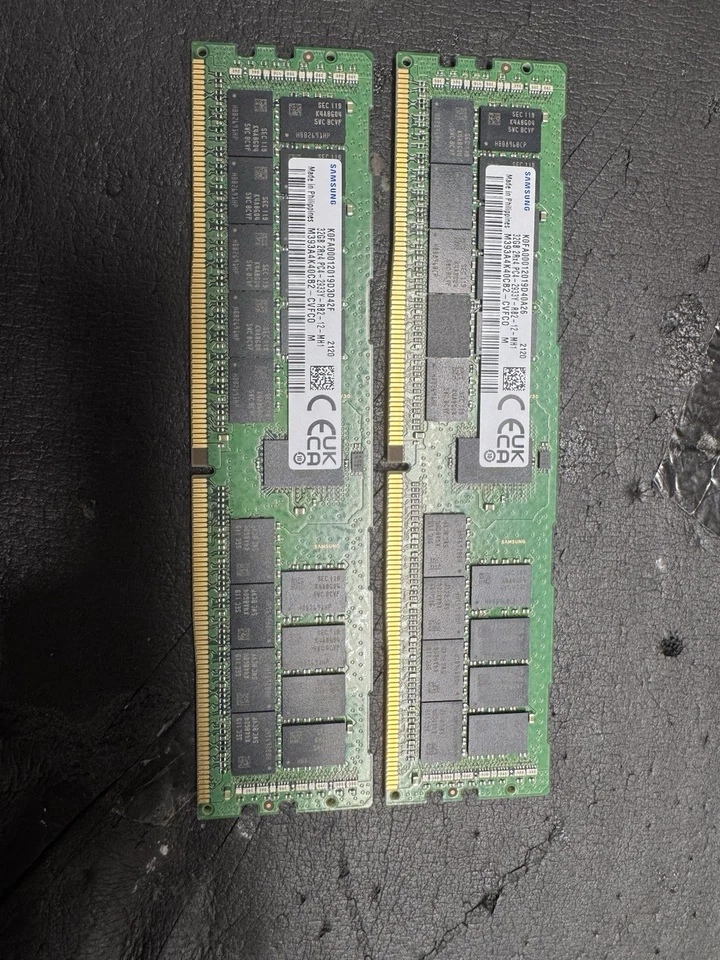 Samsung K0FA00012019D40A26 64GB 32GBx2 64GB PC4- DDR4-2933Y 2RX4 ECC RAM Memory - Image 3 of 4