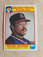 1986 Topps Quaker Chewy Granola Bars - Reggie Jackson #26