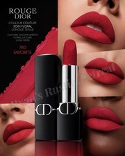 Dior - Rouge Dior - 760 The Favorite Velvet Lipstick - Full Size 3.5g New In Box