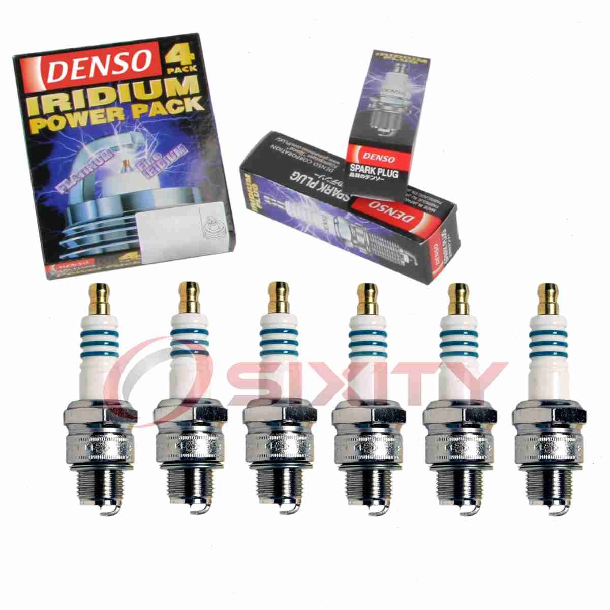 6 pc DENSO 5379 Iridium Power Spark Plugs for IWF22 7067 Ignition Wire ru