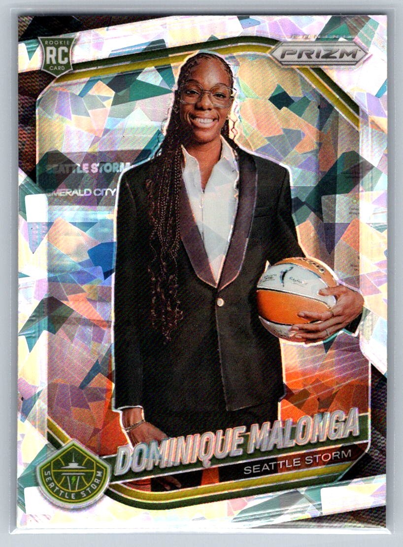 2025 Panini Prizm WNBA #144 Dominique Malonga Ice Prizms Basketball