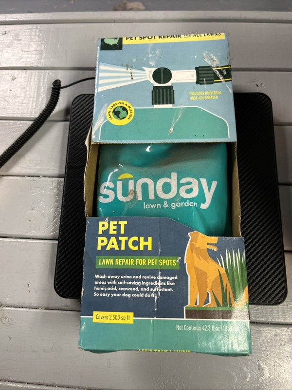 Sunday Pet Patch Repair Fix Spots & Thicken Lawn W/ Sprayer 2500 sq ft