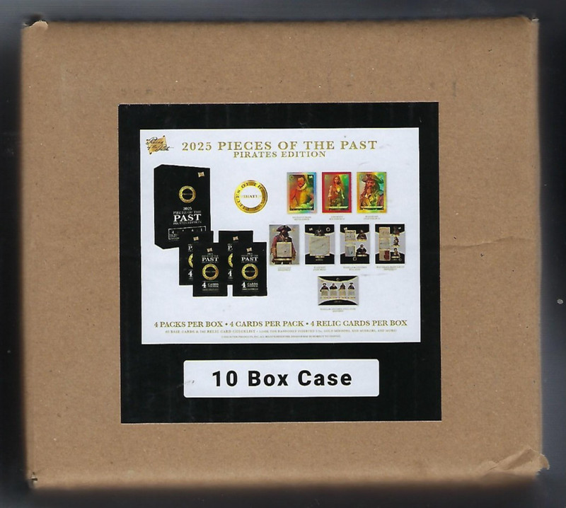 2025 Super Break Pieces of the Past Pirates Edition Hobby 10-Box Case