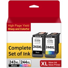 Black Color PG-243 XL CL-244XL Ink Lot for Canon PIXMA MG2522 MG2520 MX490 MX492