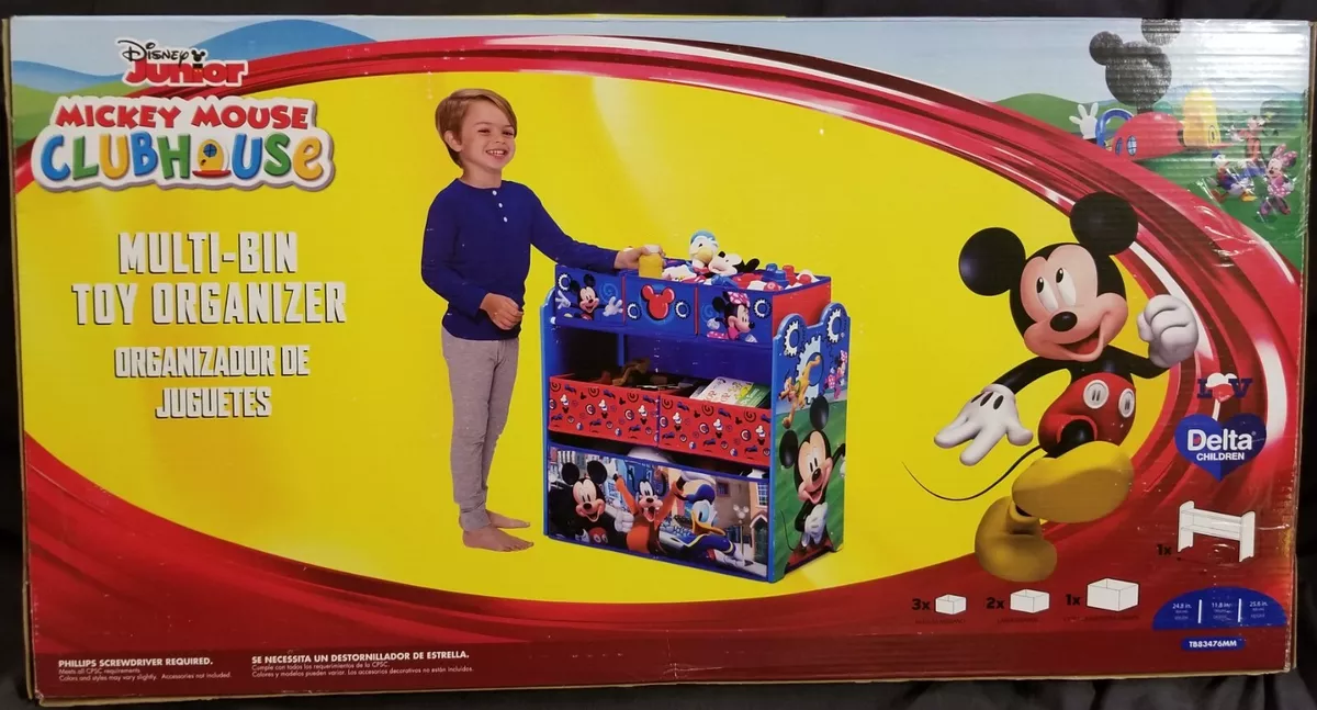Disney Mickey Mouse 6 Bin Design and Store Toy Organizer by Delta Children