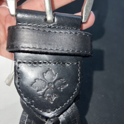 Patricia Nash Braided Catullo Belt - Black/Silver Patricia Nash Braided Catullo Belt - Black/Silver | eBay main image 3