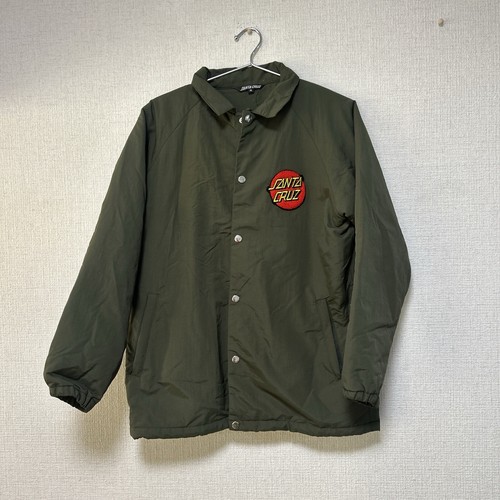 Santa Cruz Skateboards Coach Jacket Fleece green M size Rare! from Japan - Picture 5 of 9