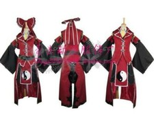Free shipping Touhou Project Reimu hakurei Cosplay Costume Black red version