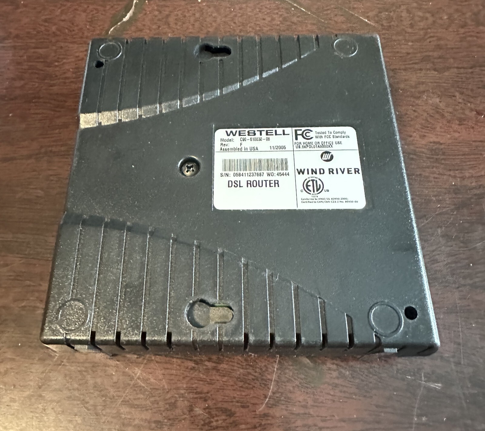 Wind River Westell Modem DSL Router C90-610030-06 Rev F | eBay