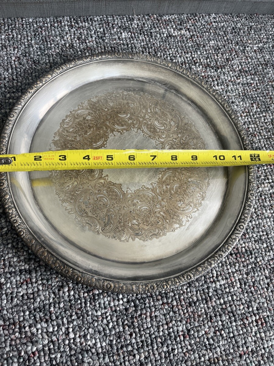 GORHAM HERITAGE VINTAGE SILVER SERVING TRAY E.P. YC 978-1