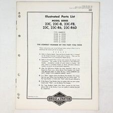 Vtg 1973 Briggs & Stratton Model 23C 23C-B 23C-FB 23C-R6 Illustrated Parts List