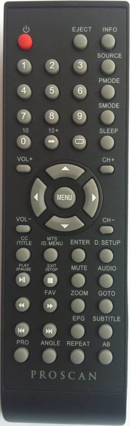 New Proscan TV DVD Combo Remote Control for RTPLDEDV3292A, PLDV321300, PLDVD3213